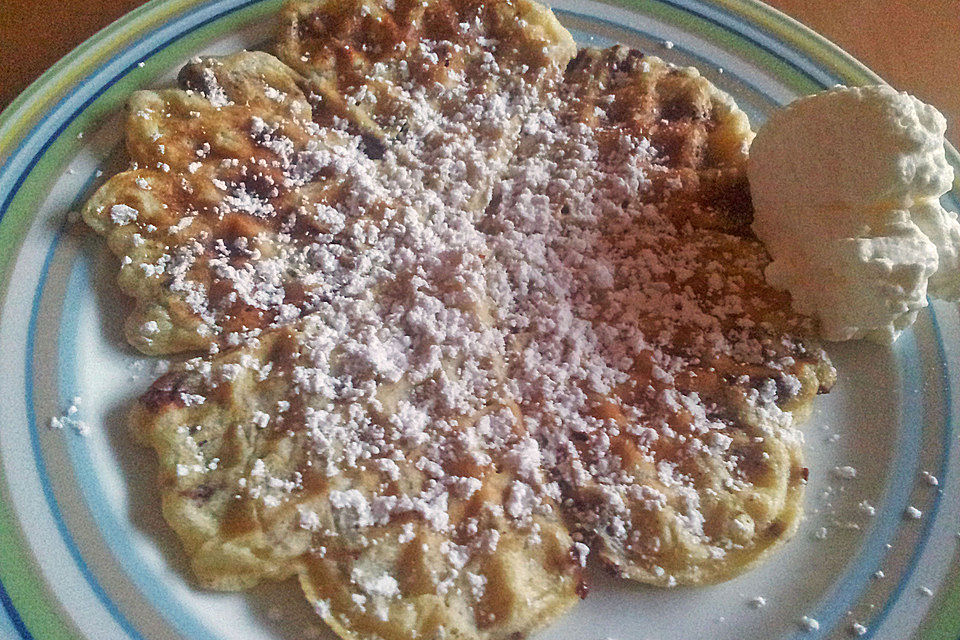 Stracciatella Waffeln