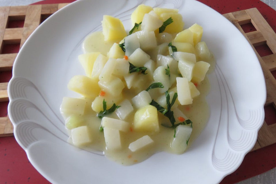 Cremige Kohlrabi - Kartoffeln