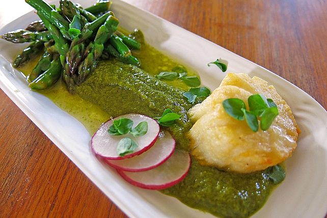 Gegrillte Jakobsmuscheln mit grünem Spargel von susa_| Chefkoch Gegrillte Jakobsmuscheln mit grünem Spargel von susa_| Chefkoch