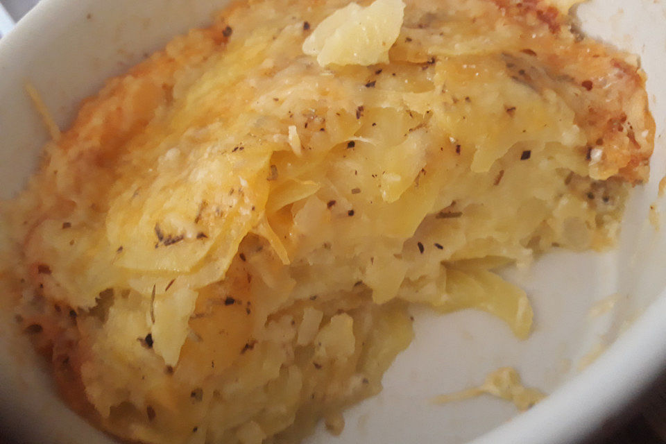 Schnelles Kartoffelgratin in der Mikrowelle