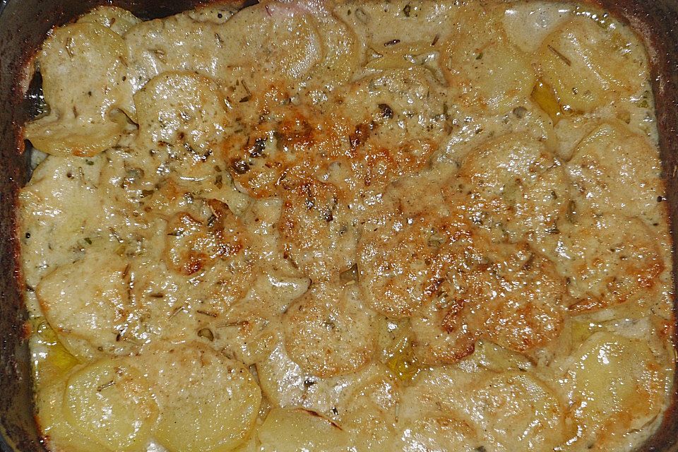 Schnelles Kartoffelgratin in der Mikrowelle