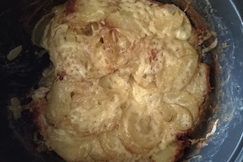 Schnelles Kartoffelgratin in der Mikrowelle