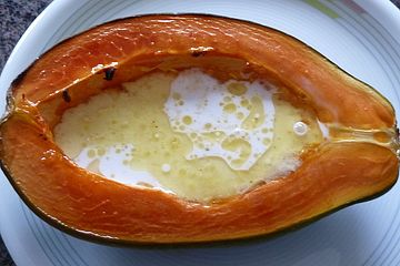 Papaya Aus Dem Ofen Von Stormground Chefkoch