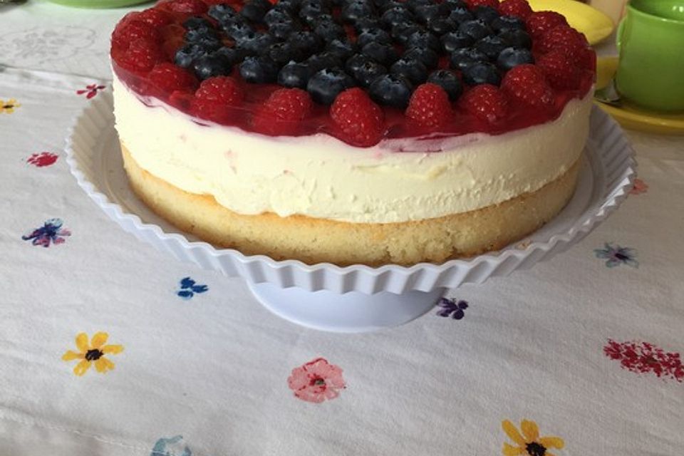 Philadelphia - Torte mit Himbeeren