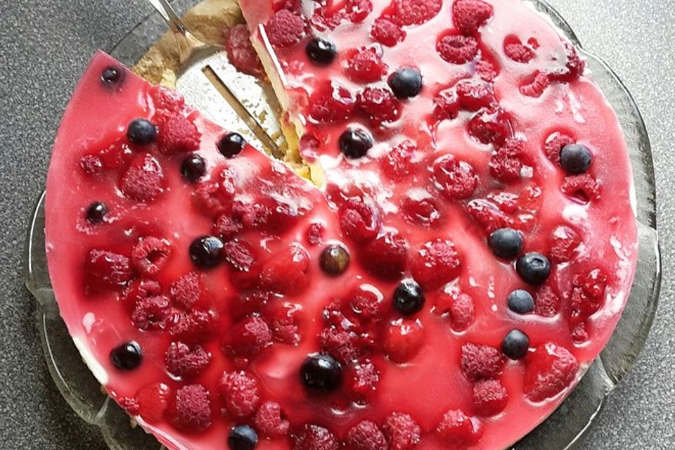 Philadelphia - Torte mit Himbeeren