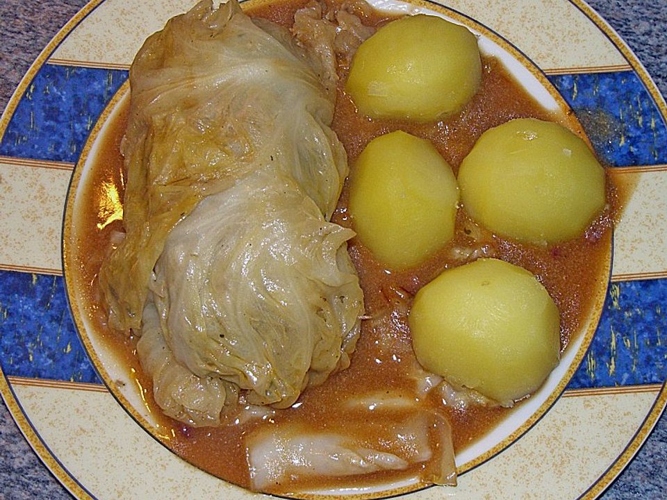 Spitzkohl Rouladen Mit Rahmsauce Von Jeanny01 Chefkoch