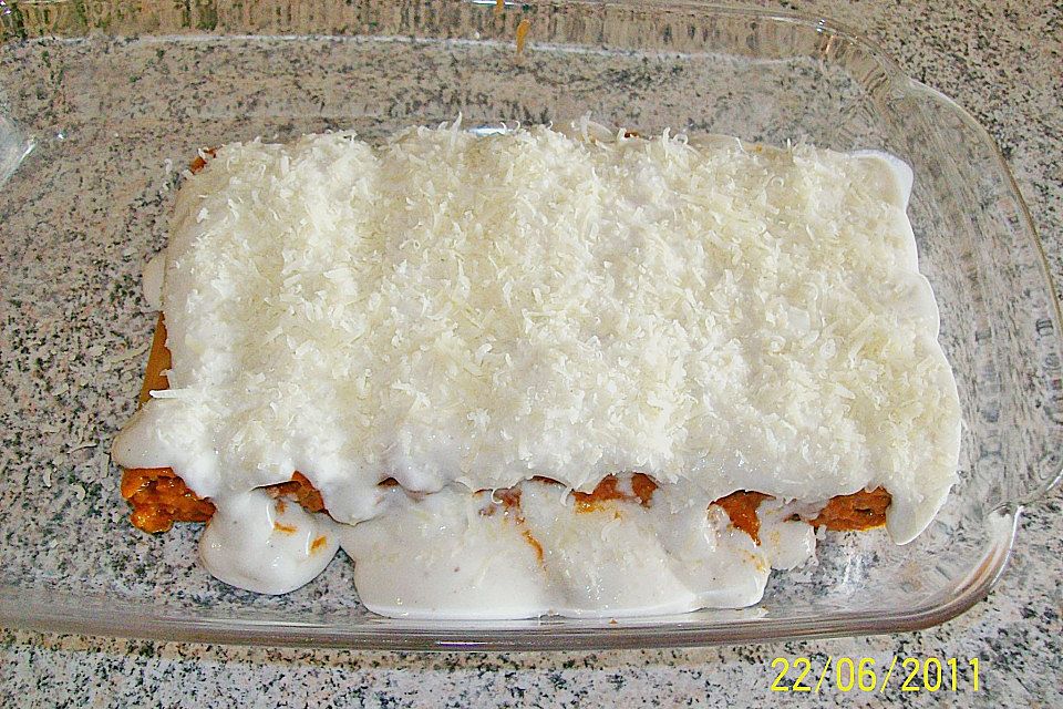 Cannelloni mit Hackfleischfüllung