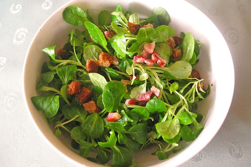 Feldsalat mit Speck