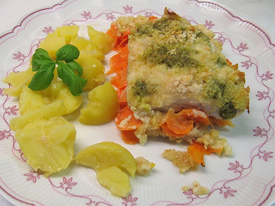 Fischfilet Auf Gemüsebett — Rezepte Suchen