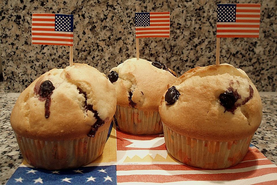 Mile high Blueberry Muffins