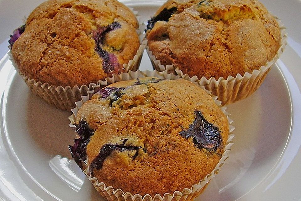 Mile high Blueberry Muffins