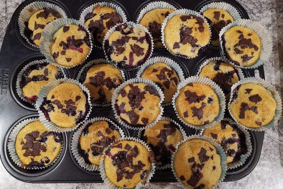 Mile high Blueberry Muffins