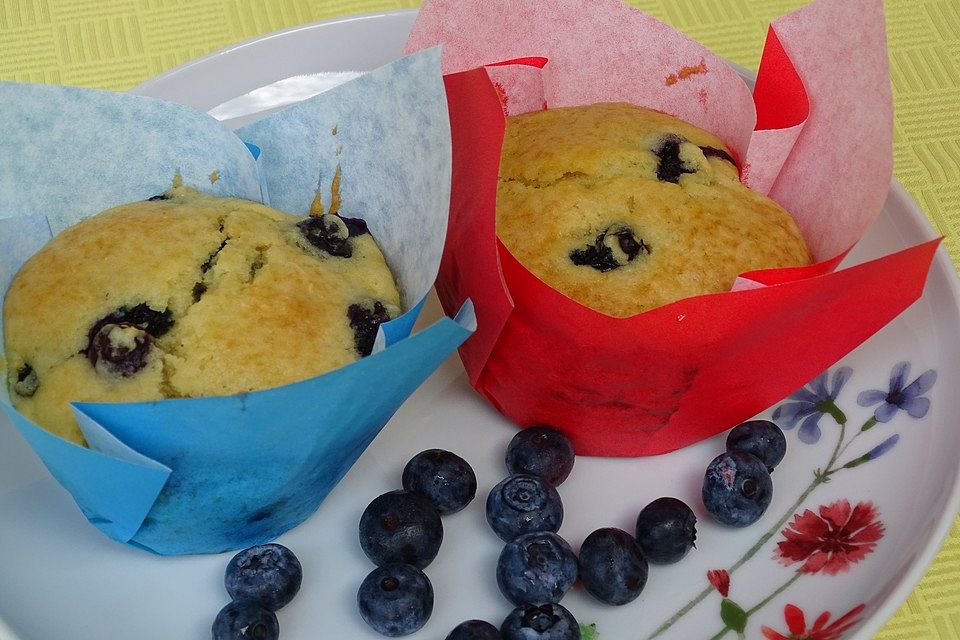 Mile high Blueberry Muffins