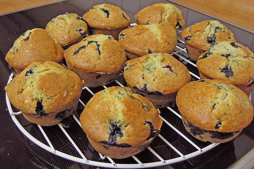 Mile high Blueberry Muffins