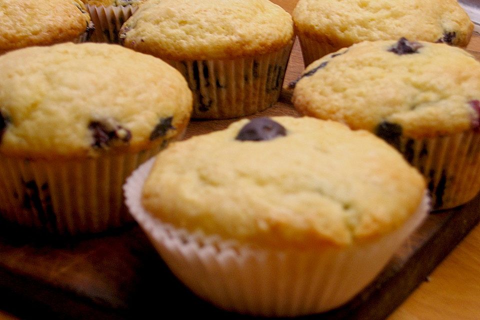 Mile high Blueberry Muffins