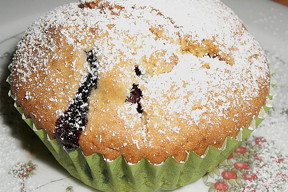 Mile high Blueberry Muffins