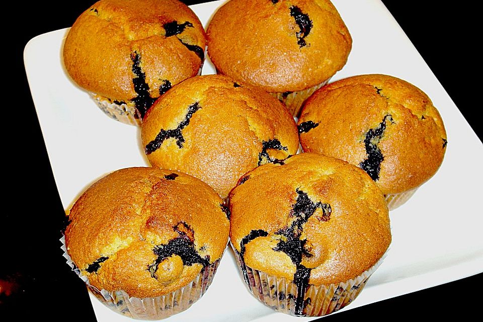 Mile high Blueberry Muffins