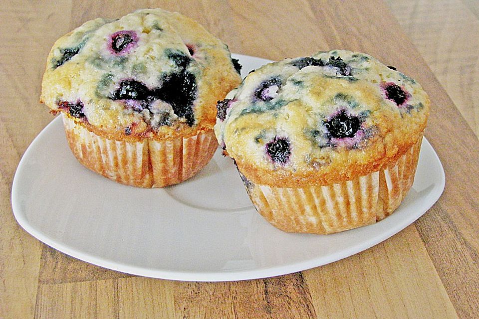 Mile high Blueberry Muffins