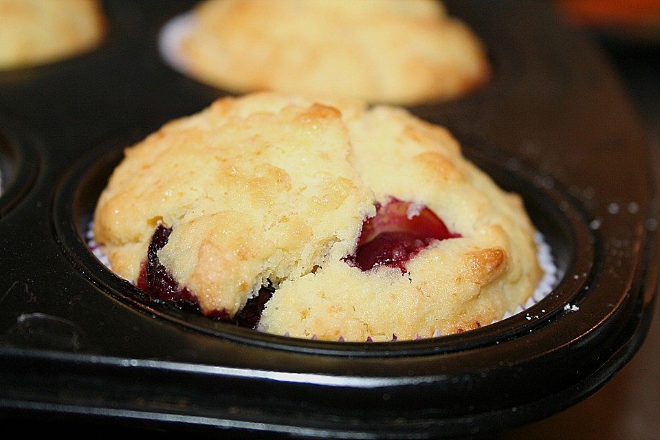 Mile high Blueberry Muffins