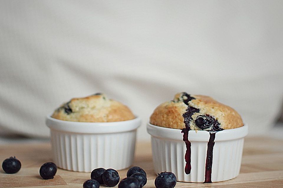 Mile high Blueberry Muffins