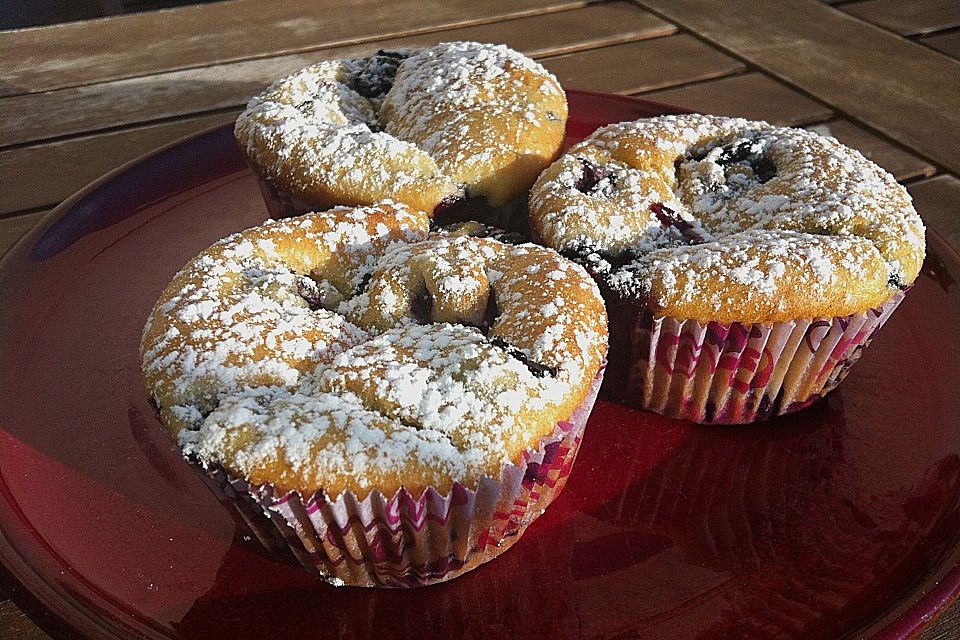 Mile high Blueberry Muffins