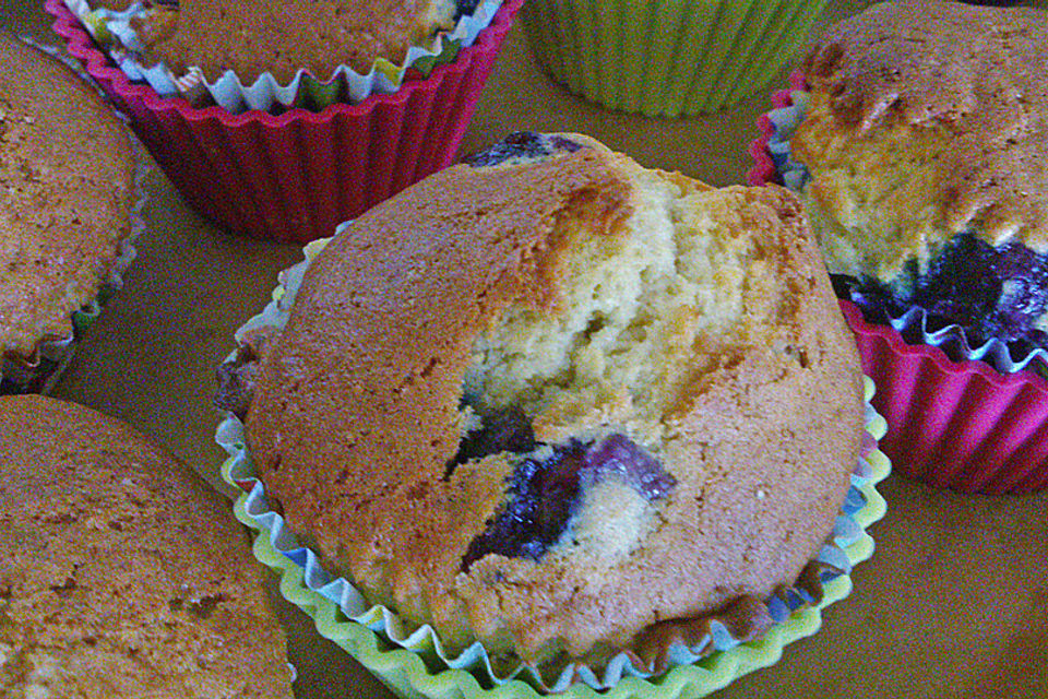 Mile high Blueberry Muffins