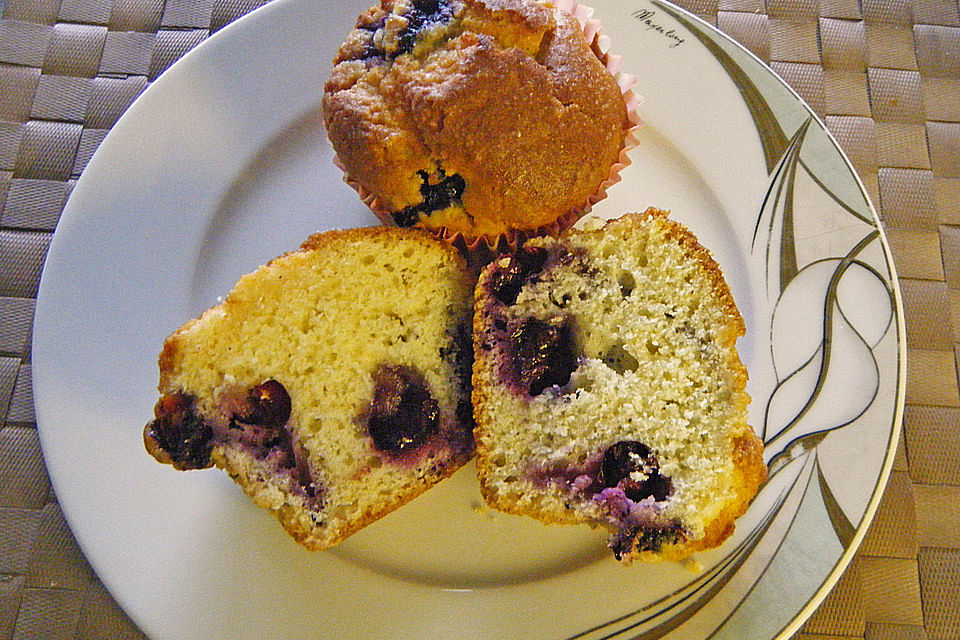 Mile high Blueberry Muffins