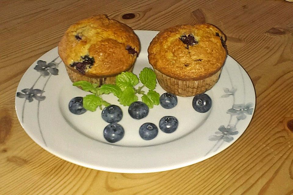 Mile high Blueberry Muffins