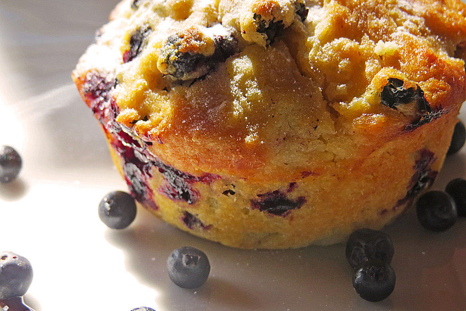 Mile high Blueberry Muffins