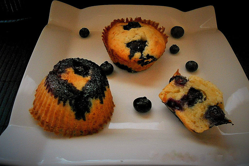 Mile high Blueberry Muffins