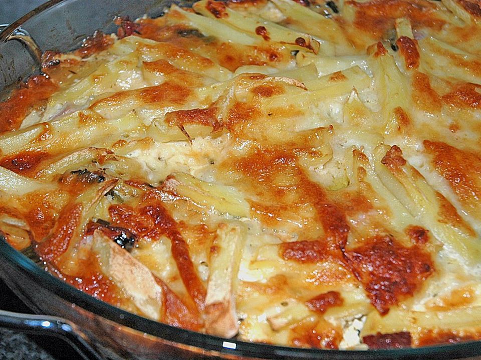 Porree - Kasseler - Auflauf mit Kartoffelkruste - Kochen Gut | kochengut.de