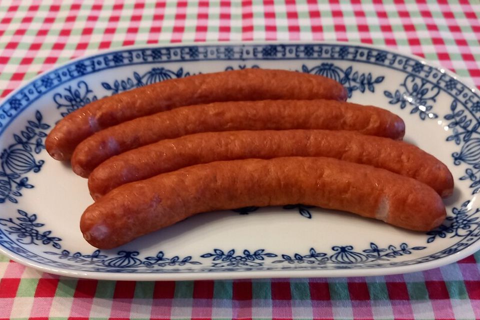 Knackwurst mit Paprika Knackwurst mit Paprika