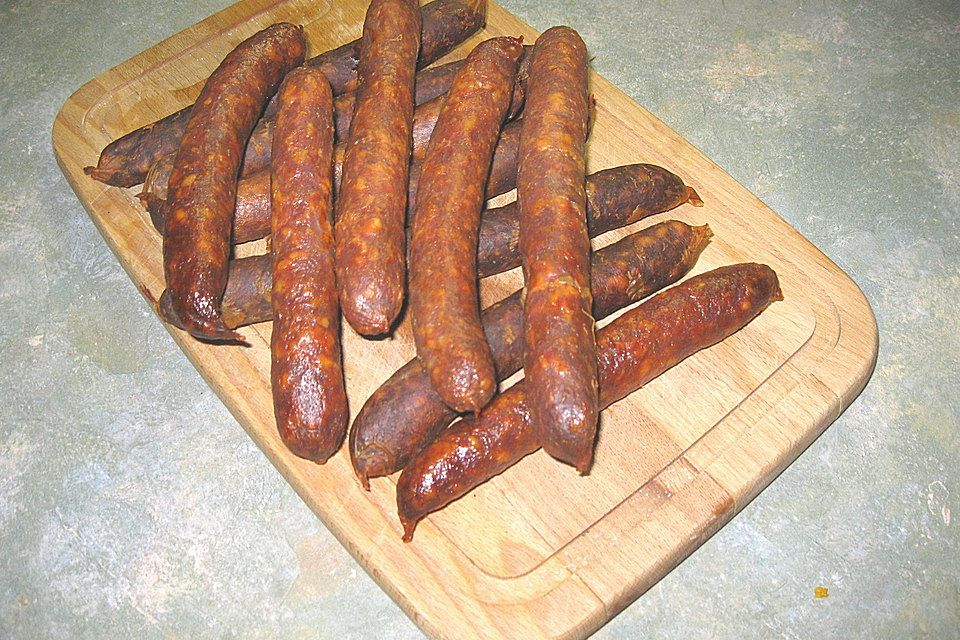 Knackwurst mit Paprika Knackwurst mit Paprika