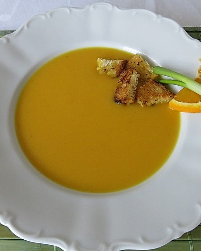 Kürbis - Orangencremesuppe