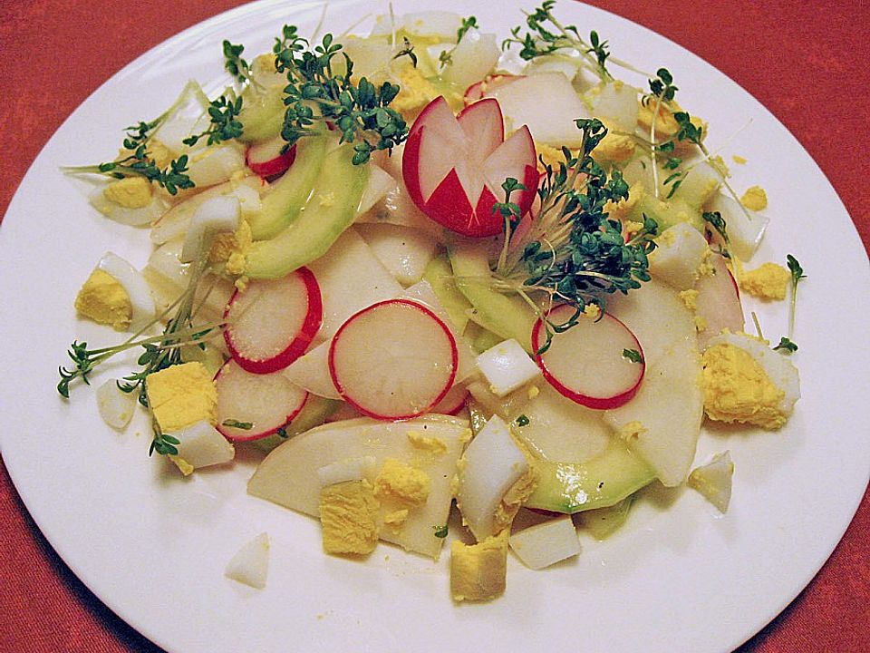Rettich - Radieschen - Salat mit Senf - Dressing von carodelphin | Chefkoch