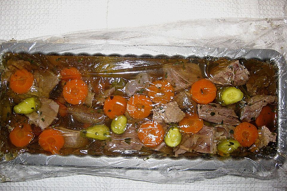 Sülze aus Rindfleisch