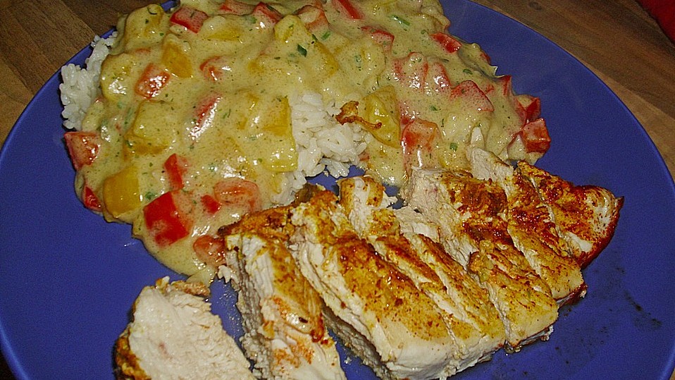 Absolut leicht und lecker, Paprikagemüse in Milch als Beilage