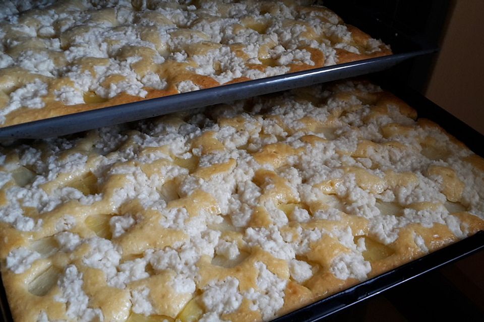 Ananas - Kokos - Kuchen vom Blech