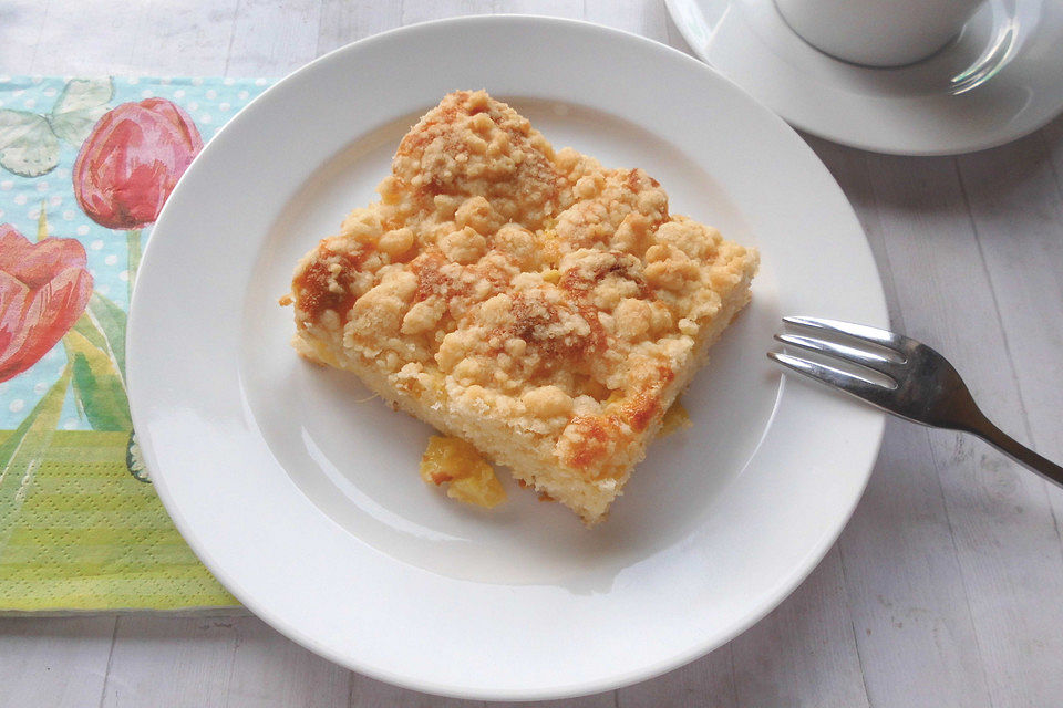 Ananas - Kokos - Kuchen vom Blech