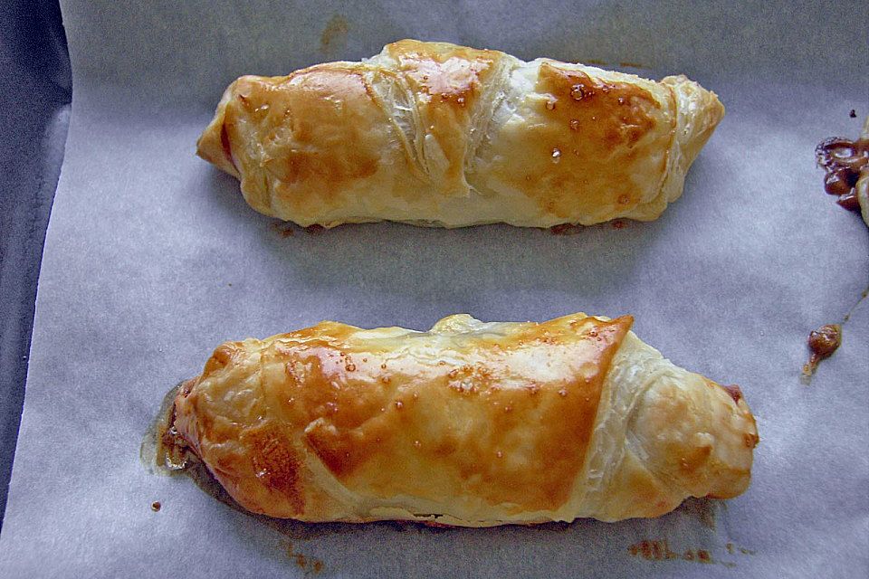 Gefüllte Schoko - Croissants