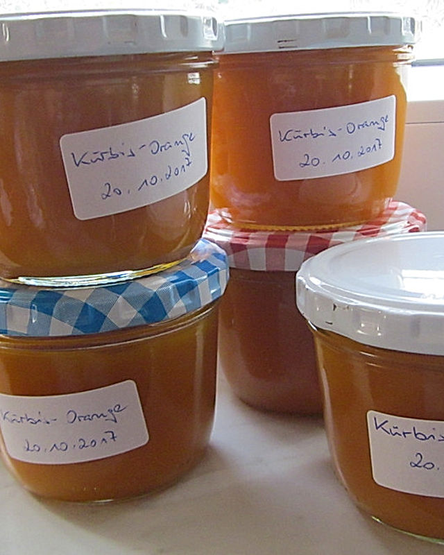 Kürbis - Marmelade mit Zitrusfrüchten