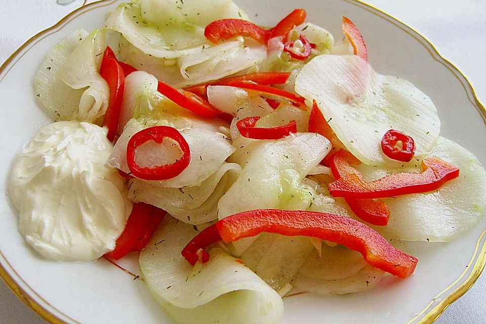 Ungarischer Gurkensalat