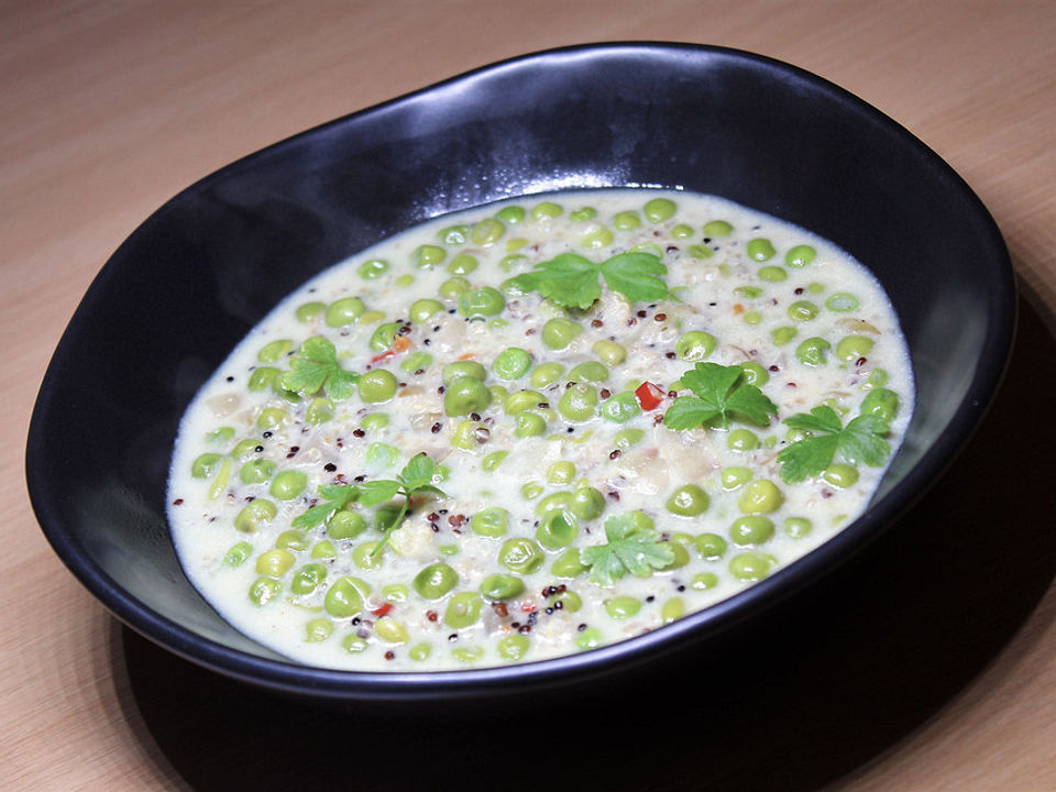 Erbsen-Kokos-Suppe mit Quinoa von fraggle79| Chefkoch
