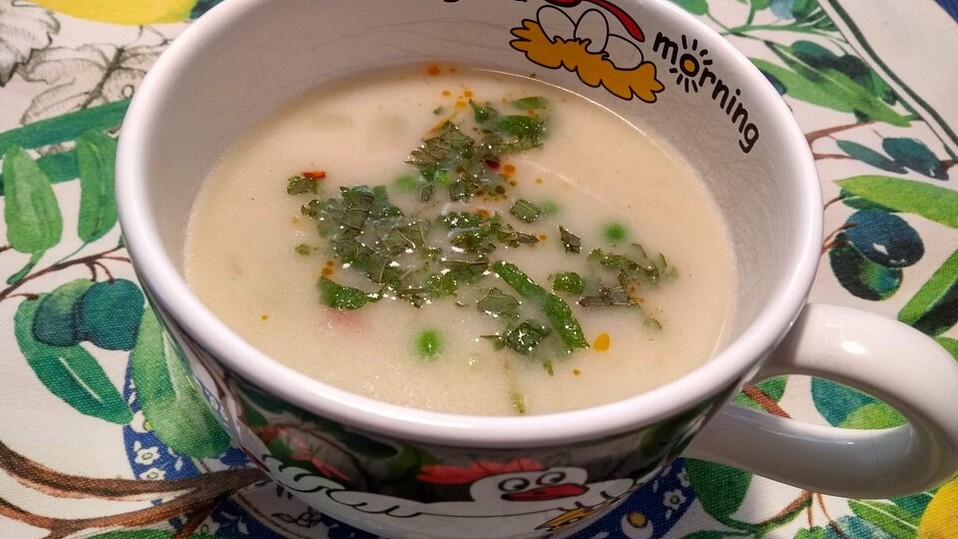 Erbsen-Kokos-Suppe mit Quinoa von fraggle79