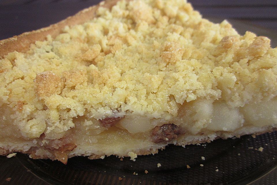 Apfel-Streusel-Kuchen mit Mürbteig