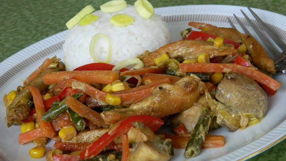 Indische Gemüsepfanne mit Huhn von dany5