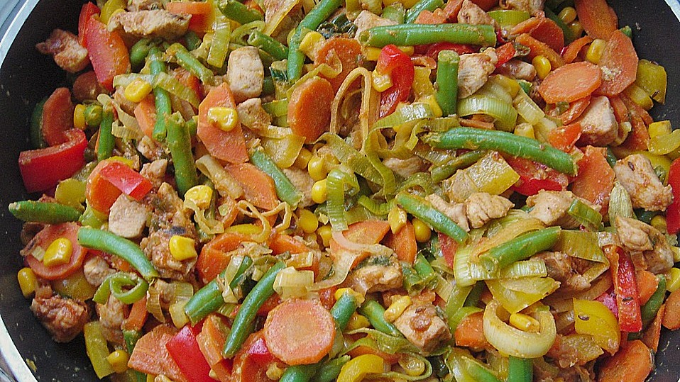 Indische Gemüsepfanne mit Huhn von dany5
