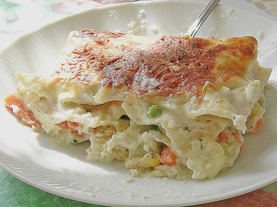 Bunte Gemüse - Lasagne mit Käsesoße von Apfelfee| Chefkoch