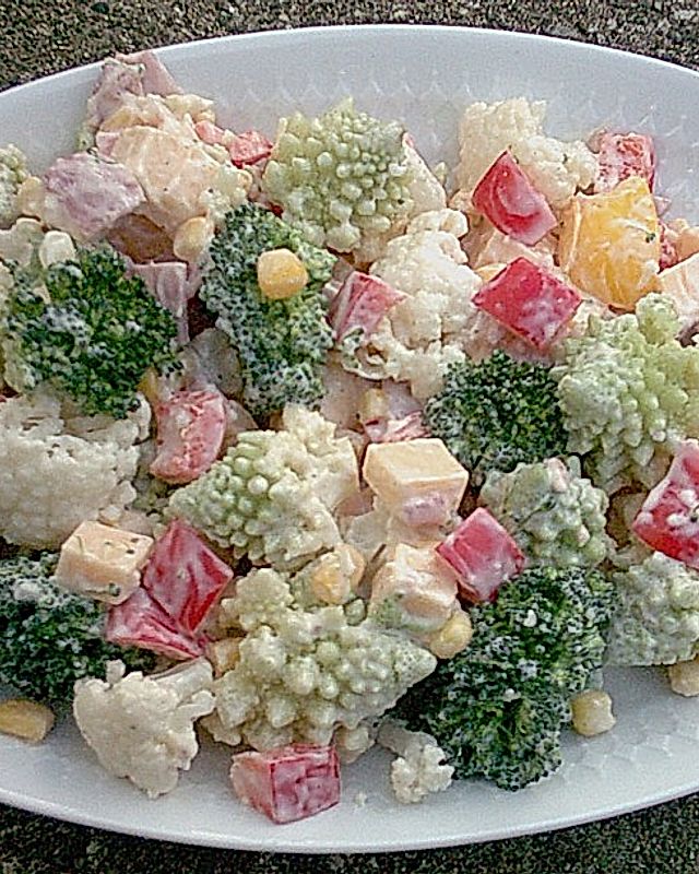 Blumenkohl - Brokkoli - Romanesco Salat
