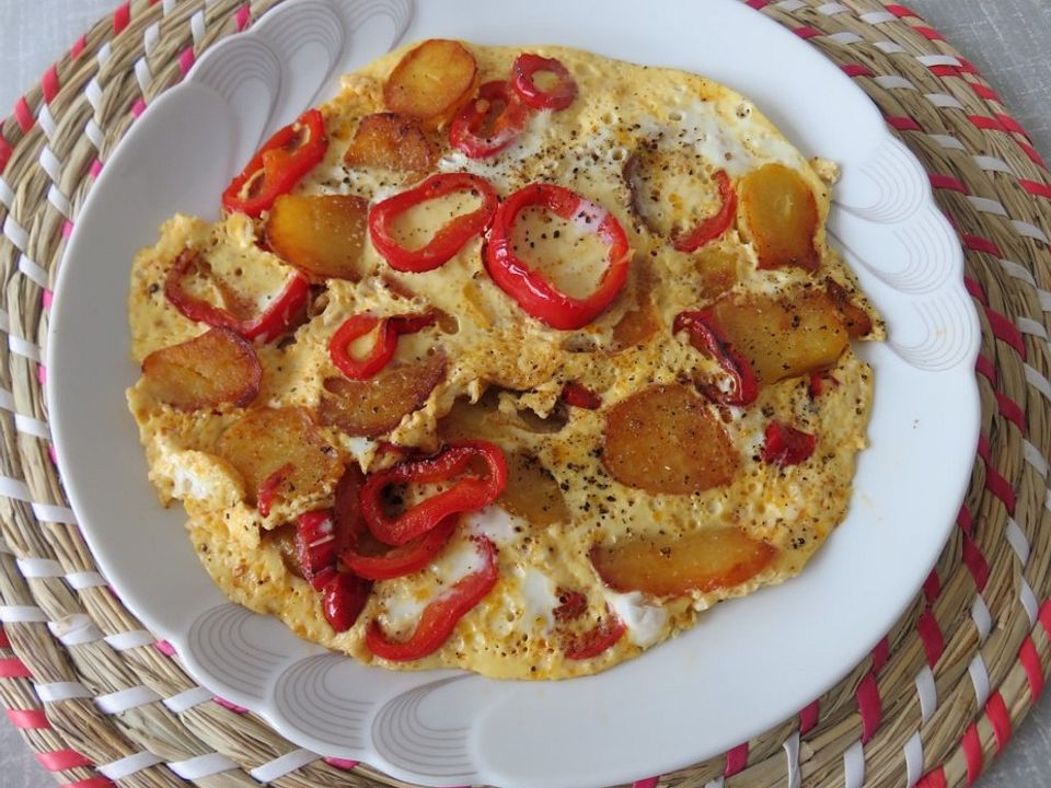 Kartoffel - Omelett mit Paprika von sramaravilla| Chefkoch